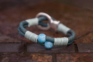 Blue Quartz Buckle Bracelet