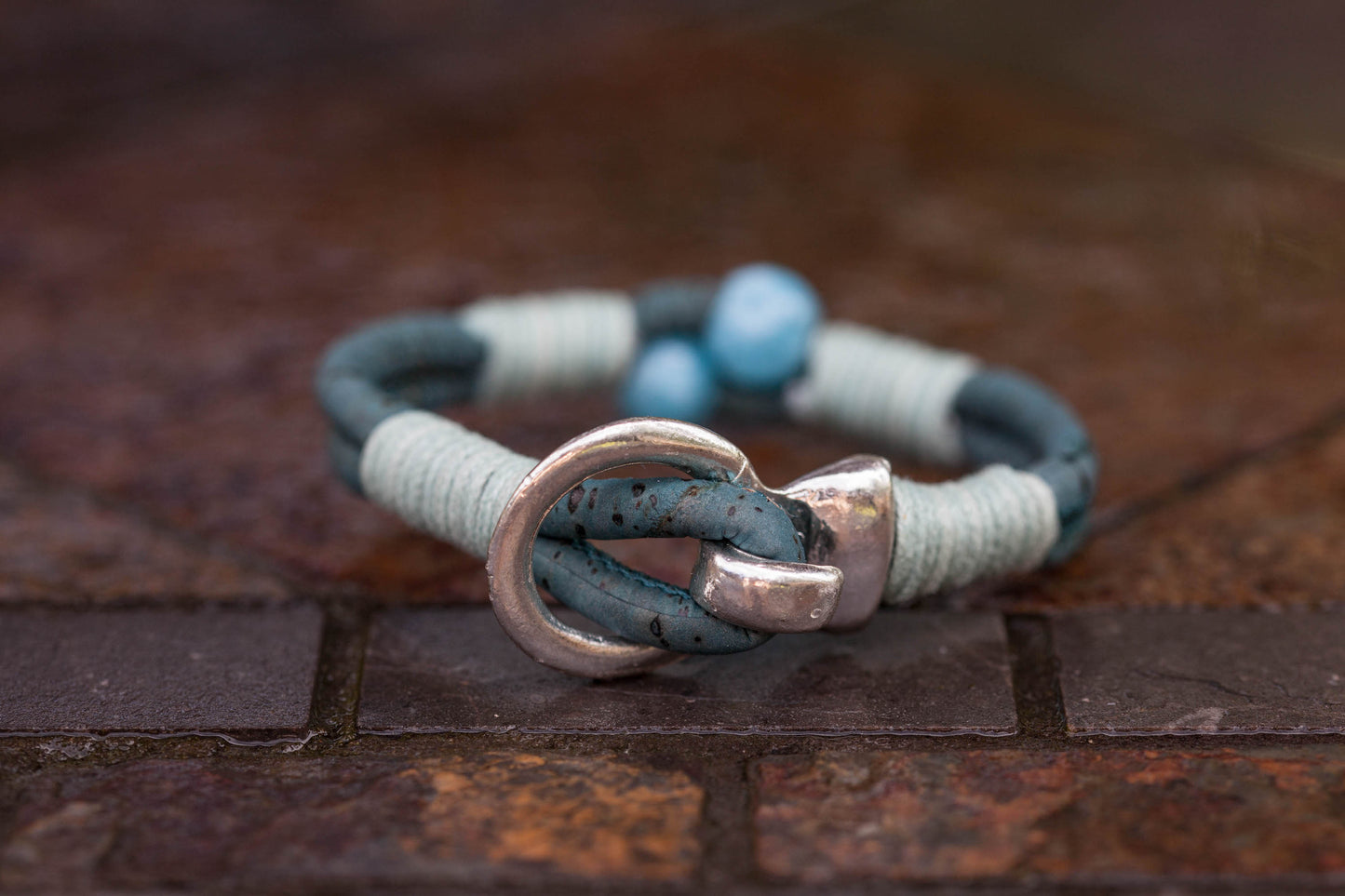 Blue Quartz Buckle Bracelet