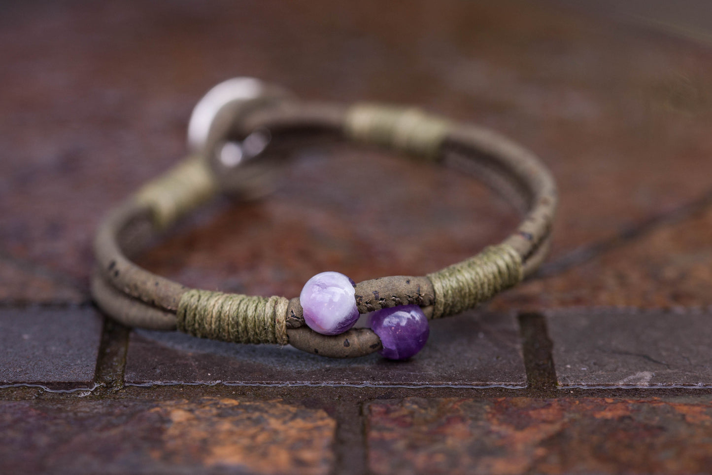 Amethyst Dragon Fly Bracelet