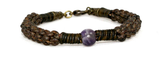 Amethyst Weave Bracelet