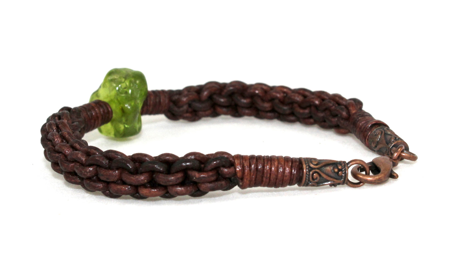 Peridot Weave Bracelet