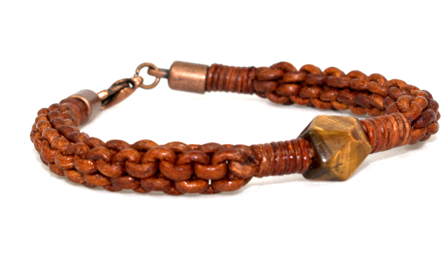 Tiger's Eye Weave Bracelet