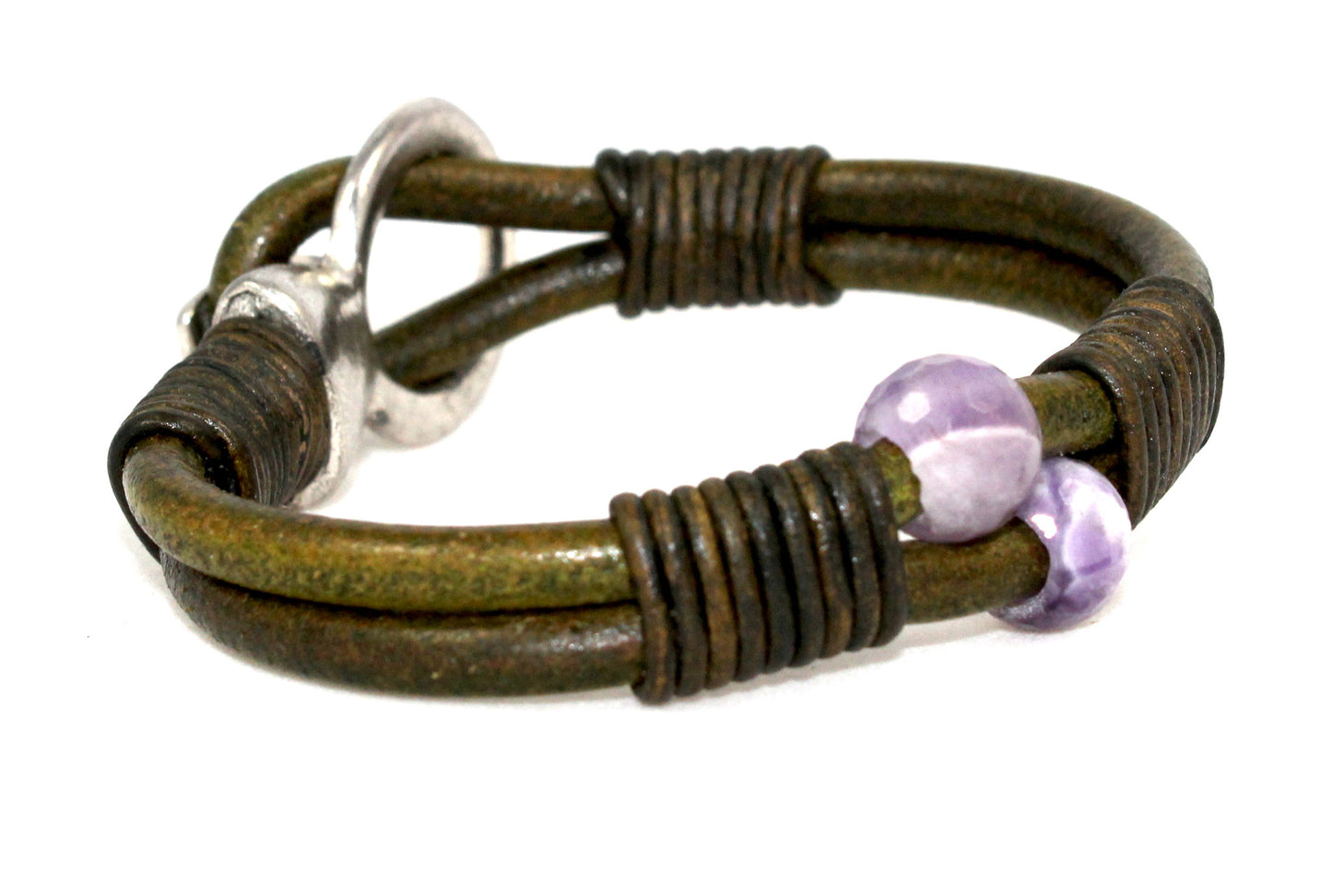 Amethyst Buckle Bracelet