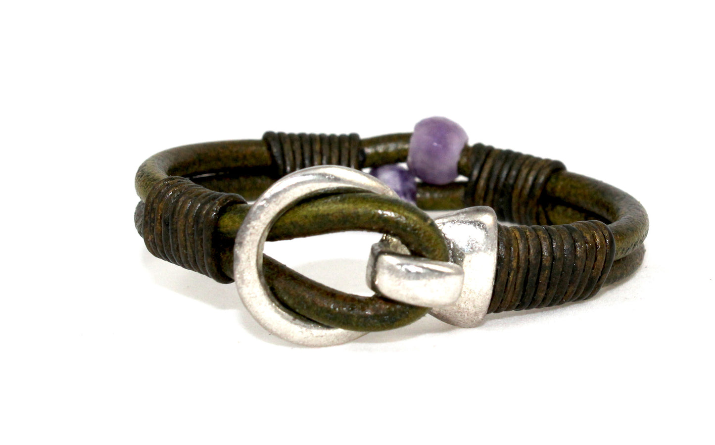 Amethyst Buckle Bracelet