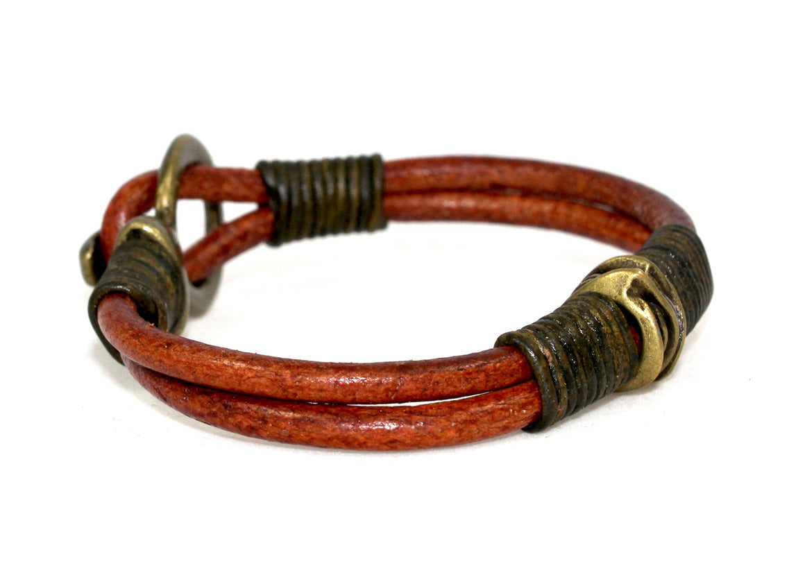 Buckle Bracelet with Metal Bead